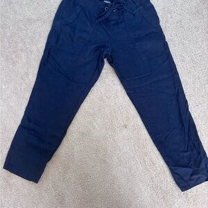 Athleta Dark Blue Linen Pants